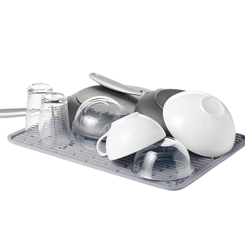 Värme- & Ytskyddande Silikon Diskmatta med Snabbavrinning