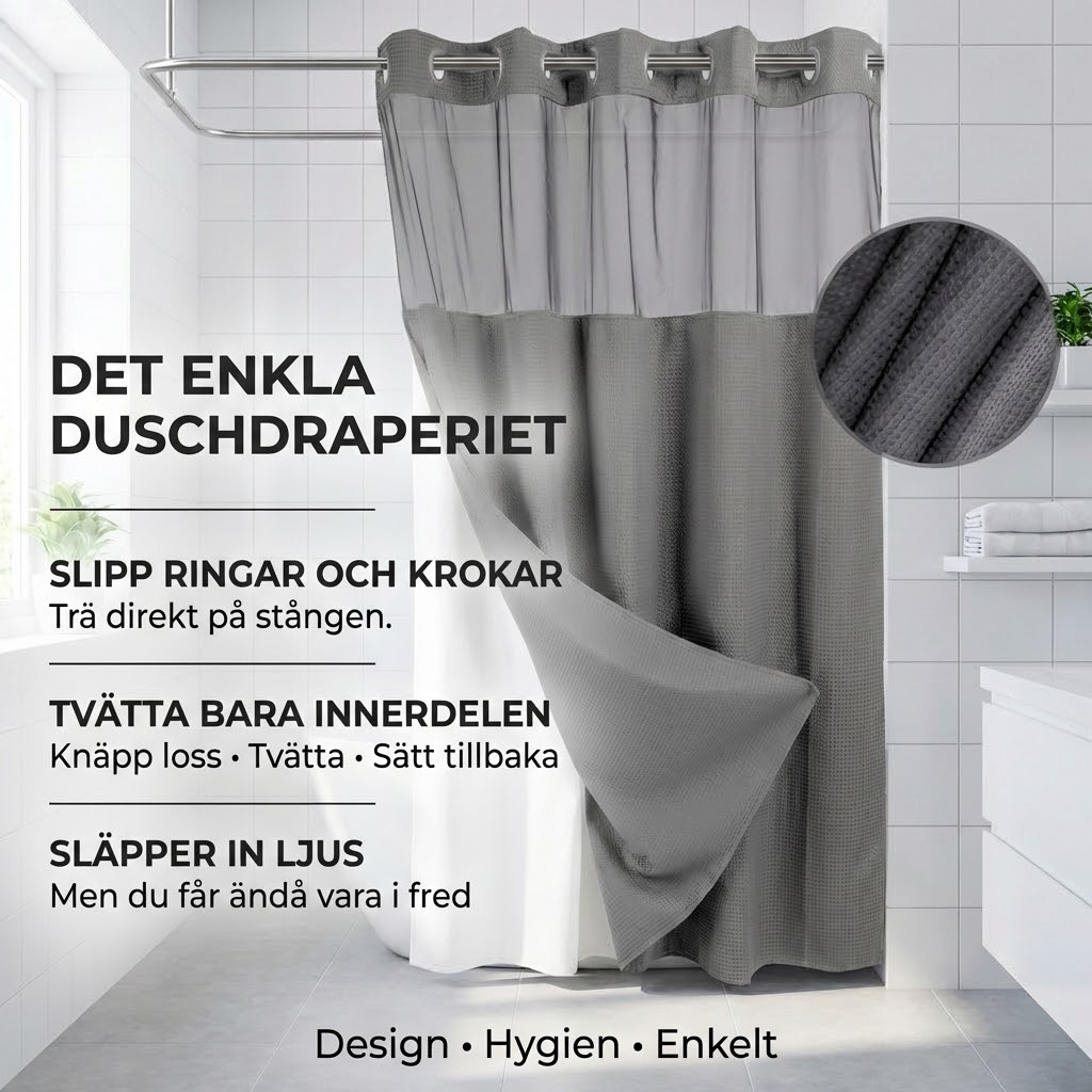 ScandiLife™ SmartDraperi – Avtagbart innerfoder