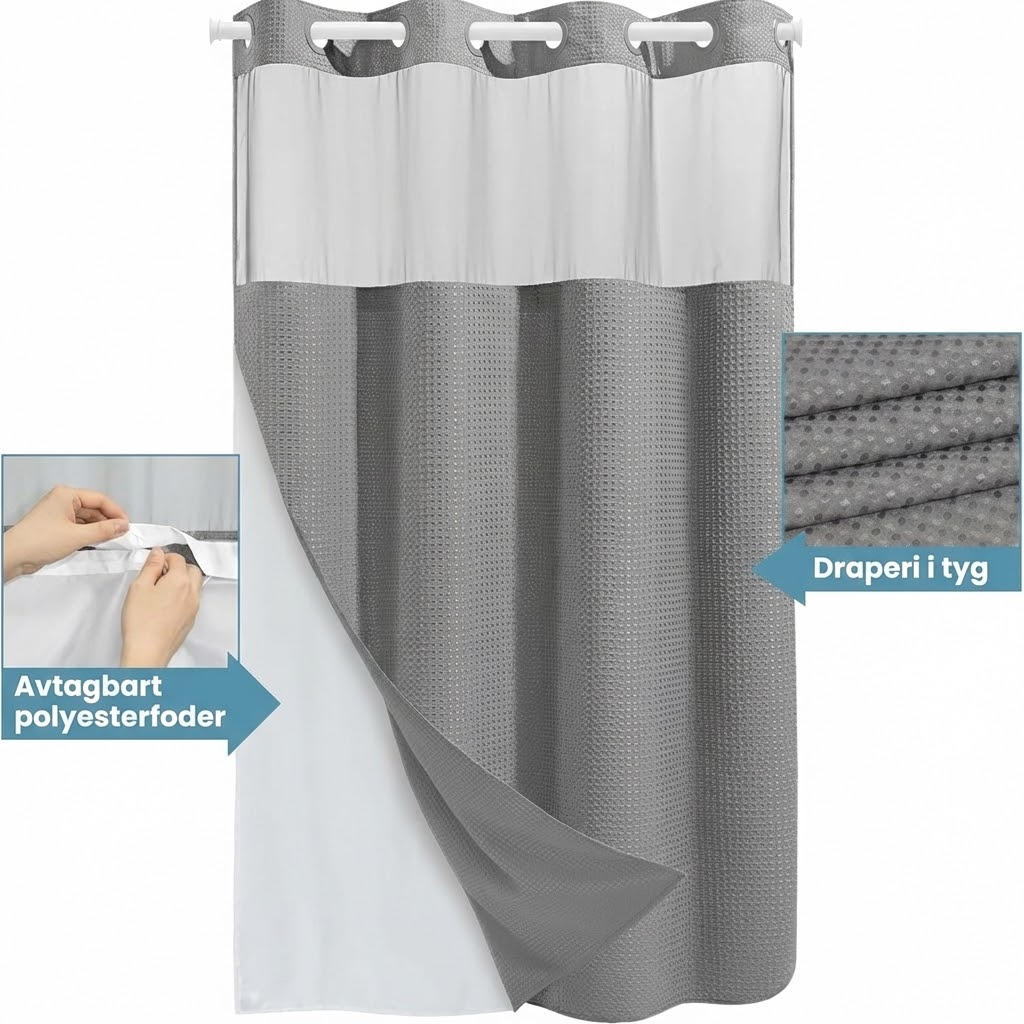 ScandiLife™ SmartDraperi – Avtagbart innerfoder