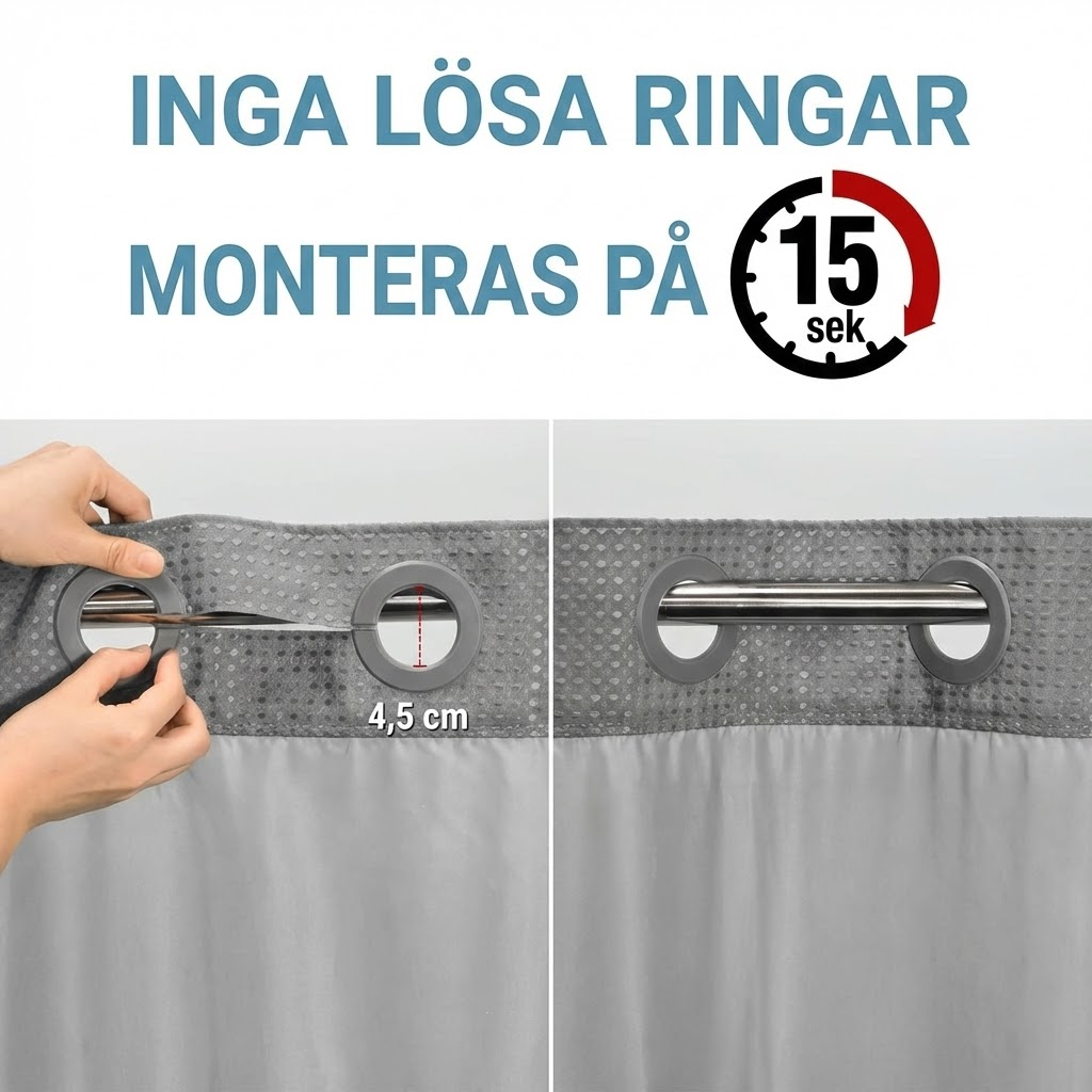 ScandiLife™ SmartDraperi – Avtagbart innerfoder