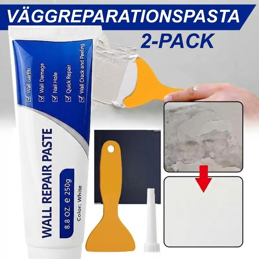 SnabbSpackel™ Fixa väggen själv – snabbt och smidigt (2-Pack)