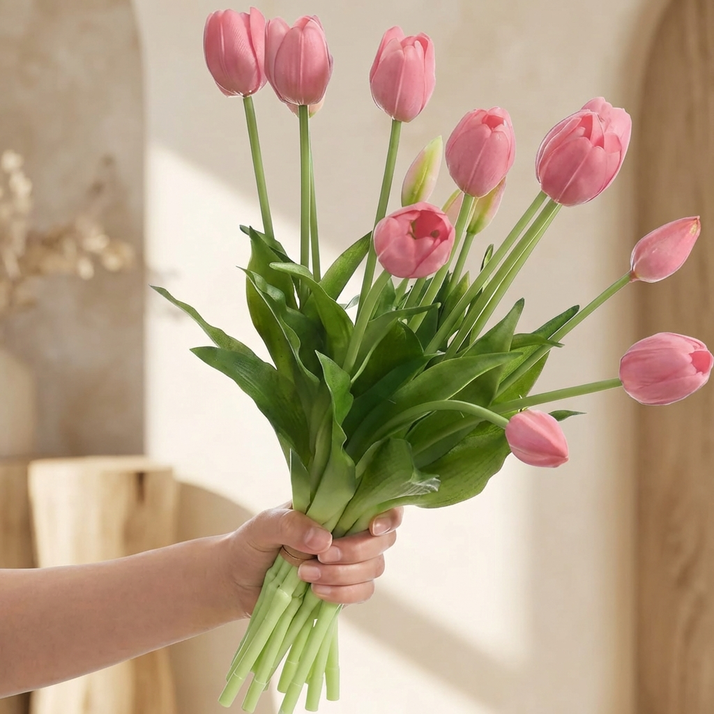 Vårblom™ – Naturtrogen Tulpanbukett