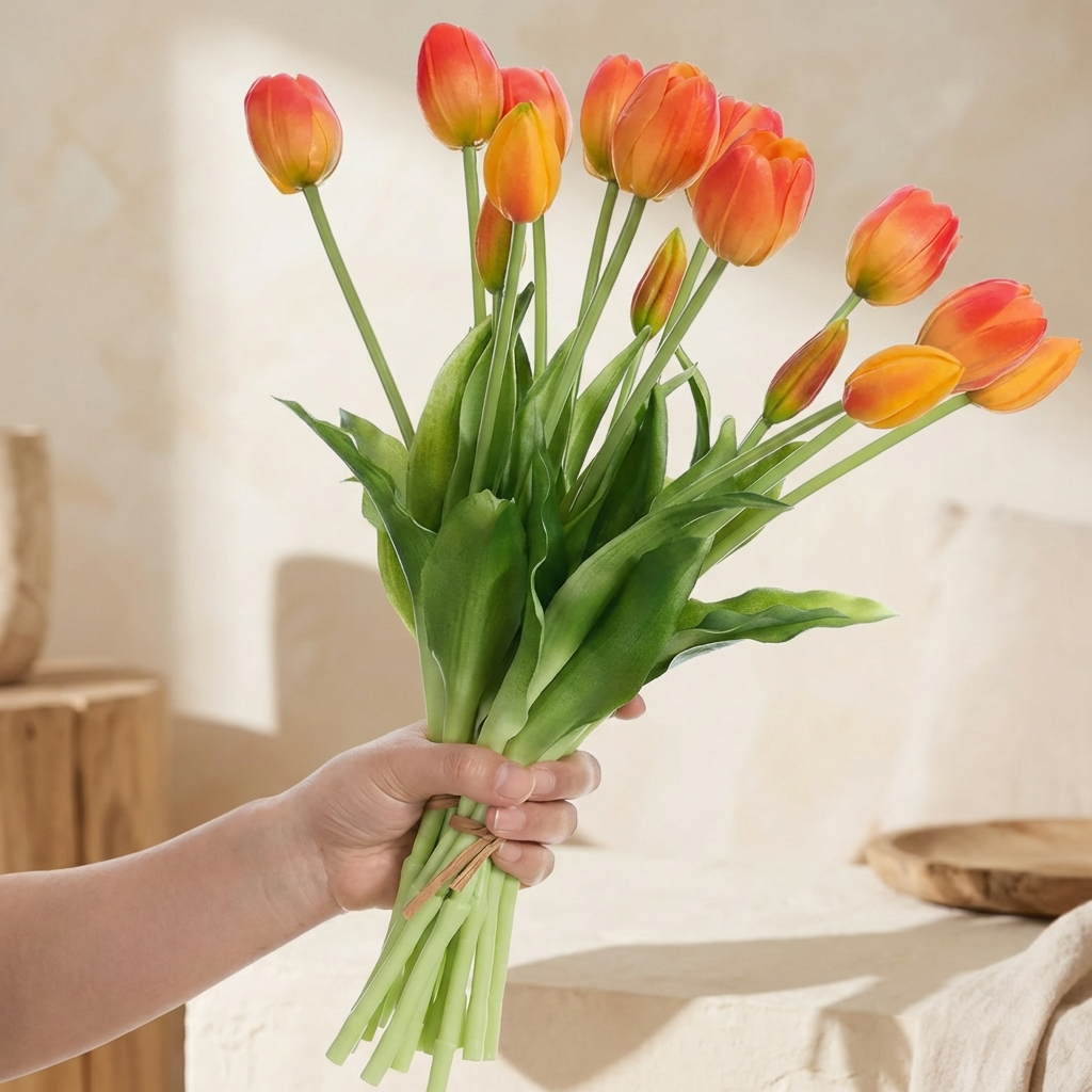 Vårblom™ – Naturtrogen Tulpanbukett