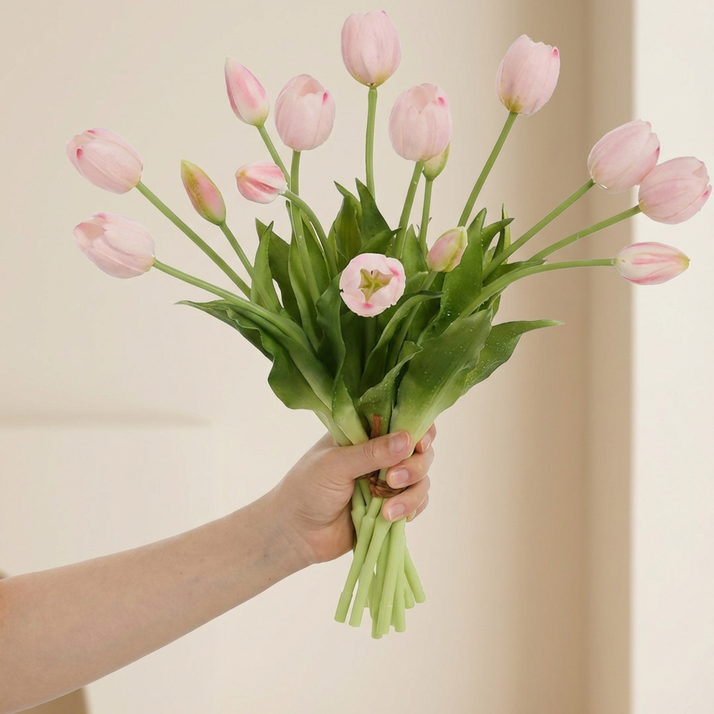 Vårblom™ – Naturtrogen Tulpanbukett
