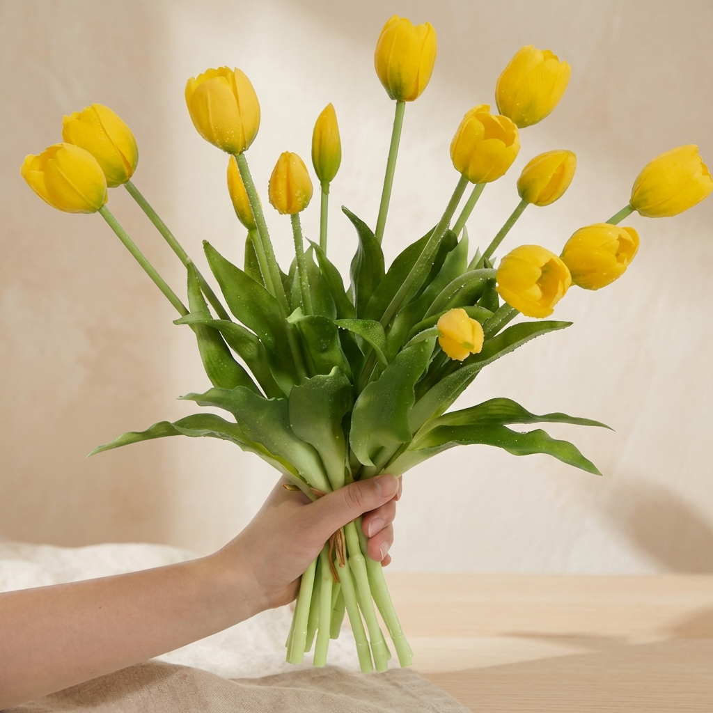 Vårblom™ – Naturtrogen Tulpanbukett