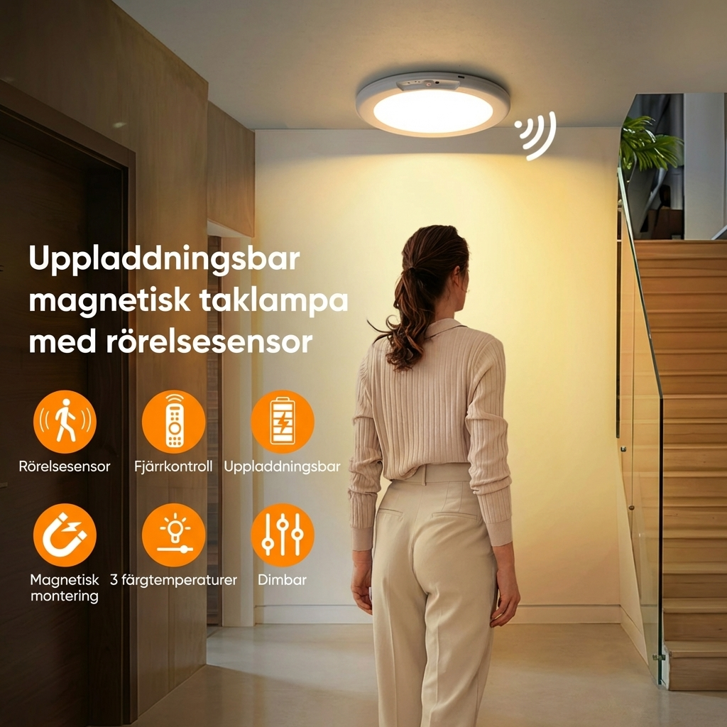 VELORA™ Sensor Taklampa (2-Pack)