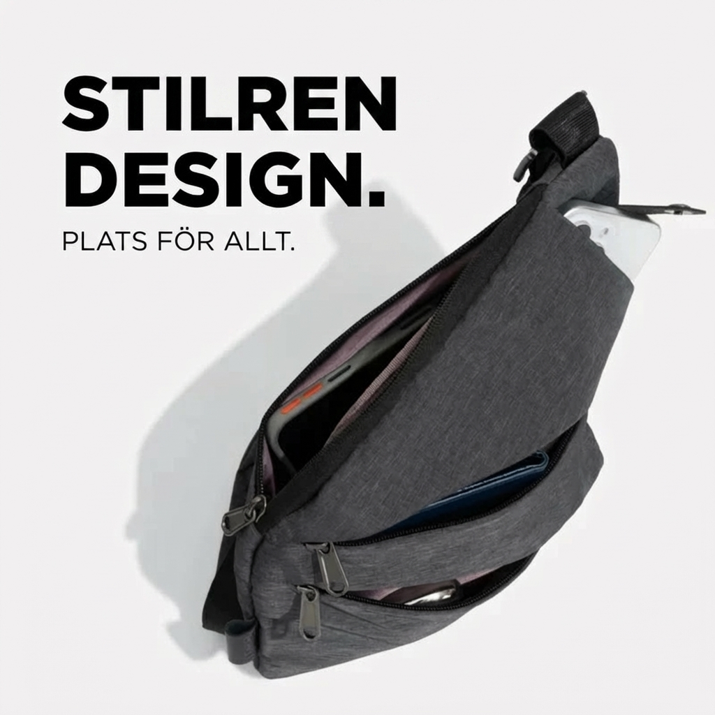 Stöldsäker Crossbody-väska