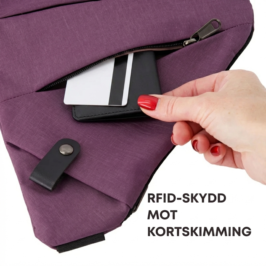 Stöldsäker Crossbody-väska