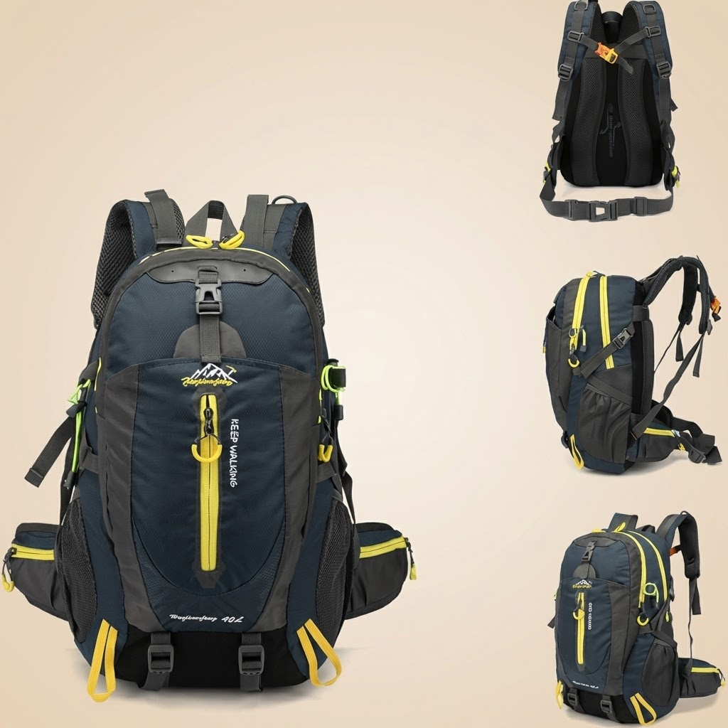 Allroundryggsäck 40L – Perfekt för vandring, jobb och resor