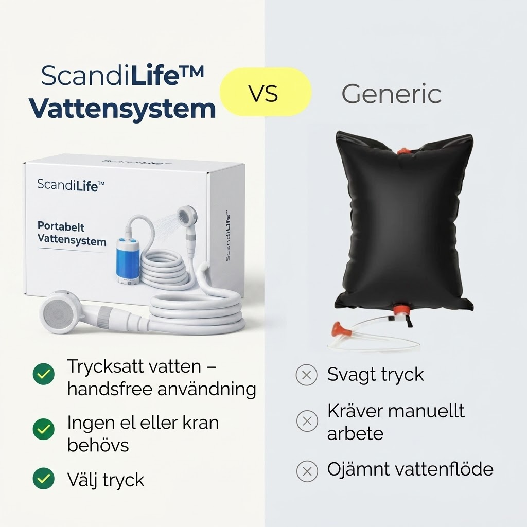 ScandiLife™ Portabel handkran med Slang & Munstycke