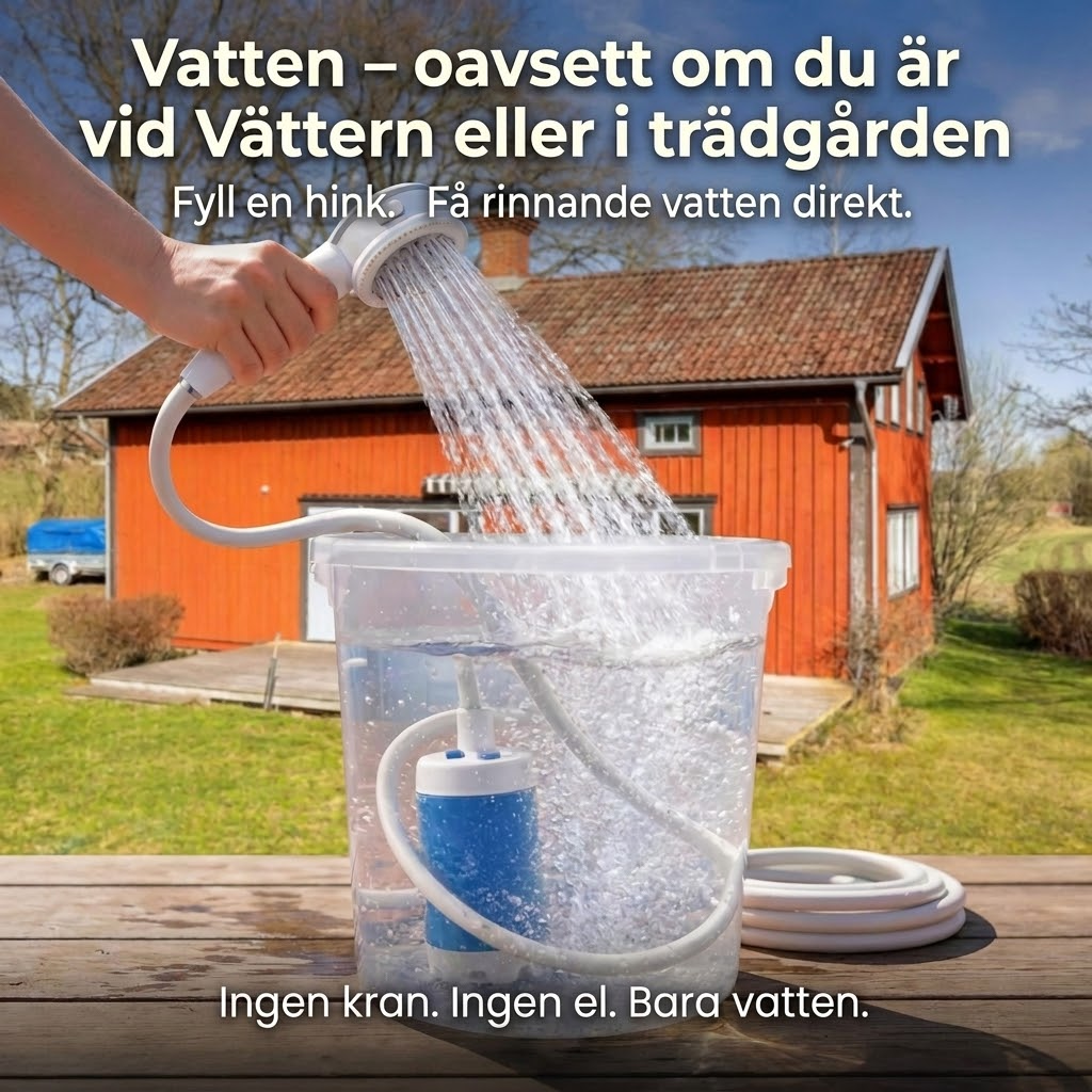 ScandiLife™ Portabel handkran med Slang & Munstycke