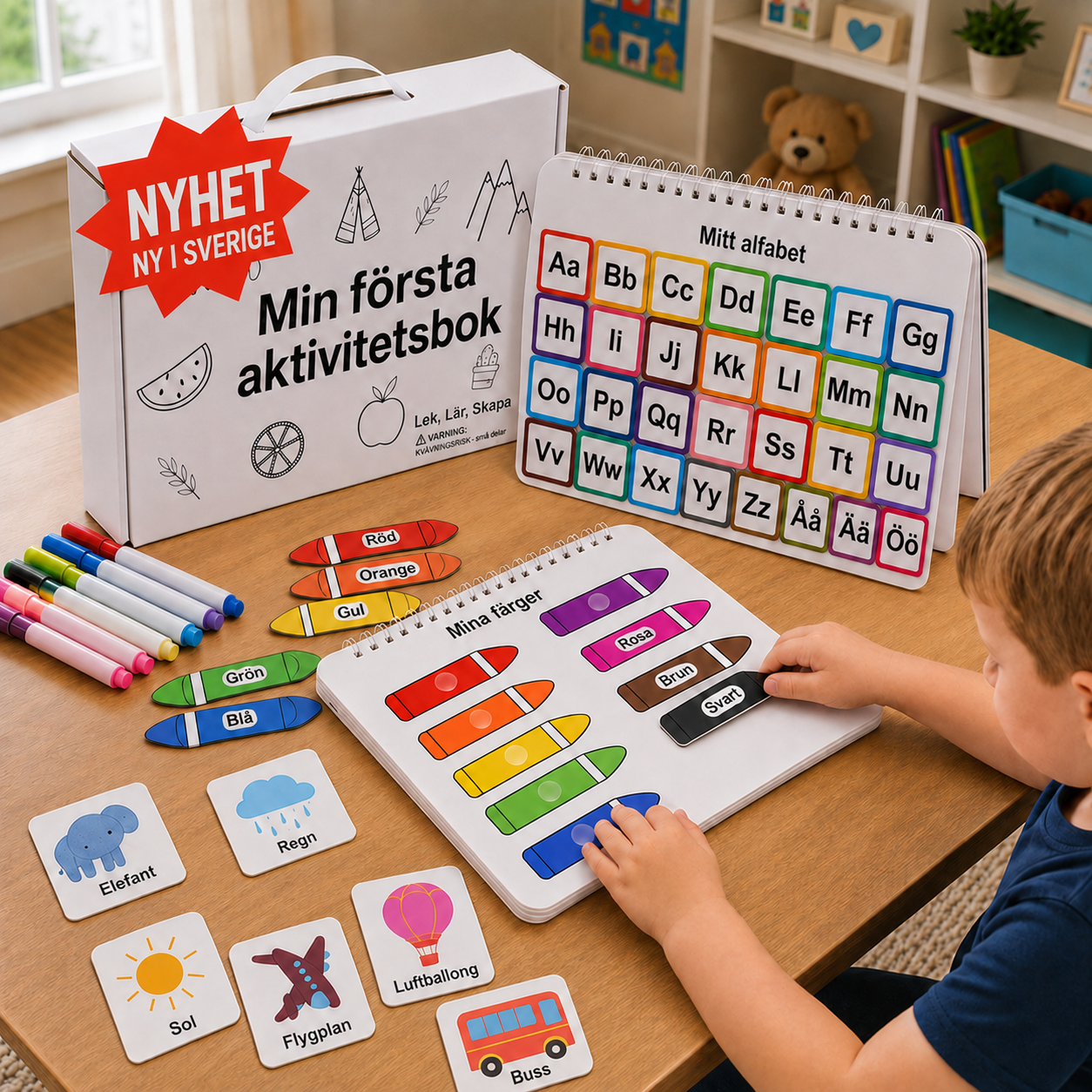 Min Upptäckarbok™ – 30 roliga och utvecklande aktiviteter | Nyhet i Sverige