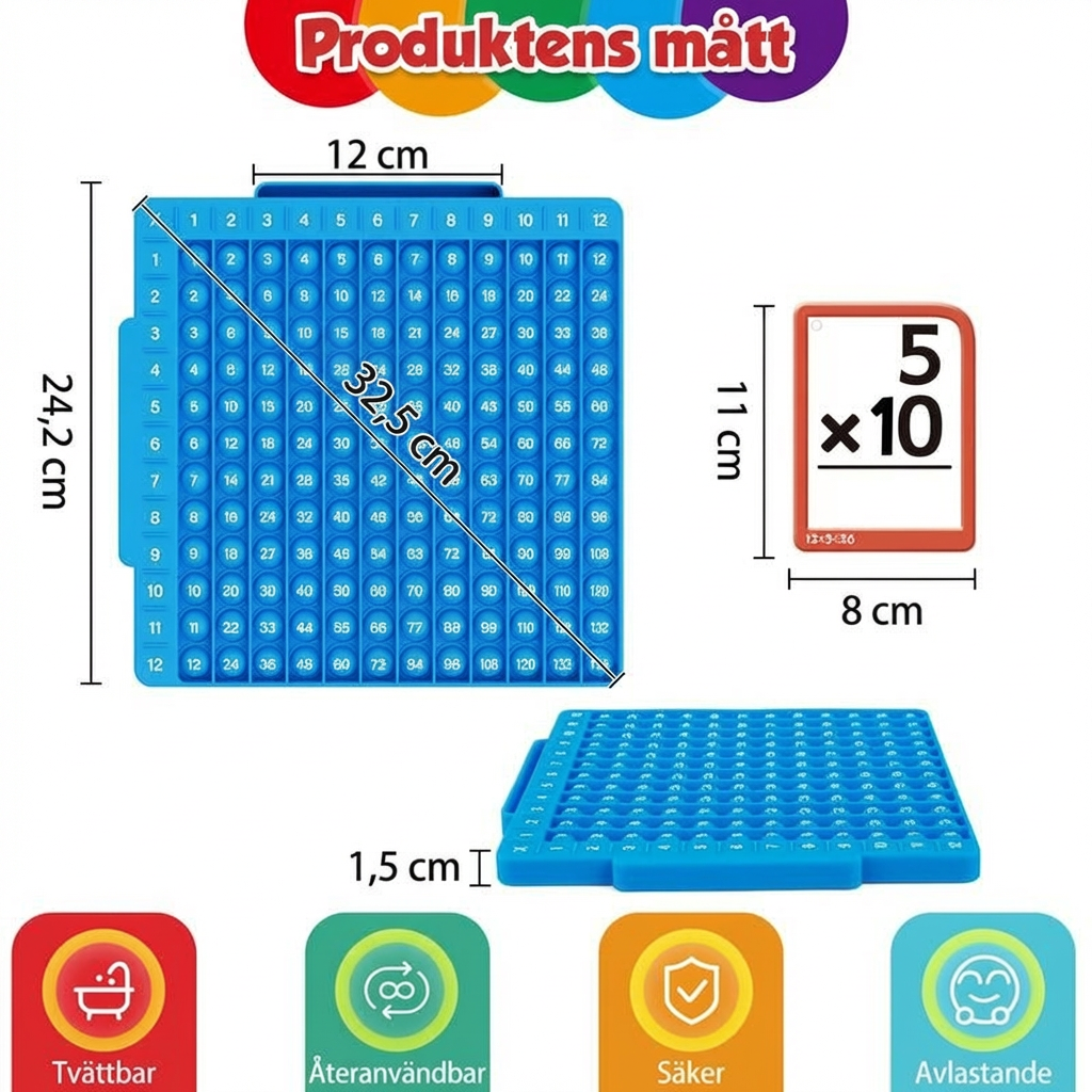 MatteTabellen™  Gör multiplikation synlig. Förstå – istället för att gissa.