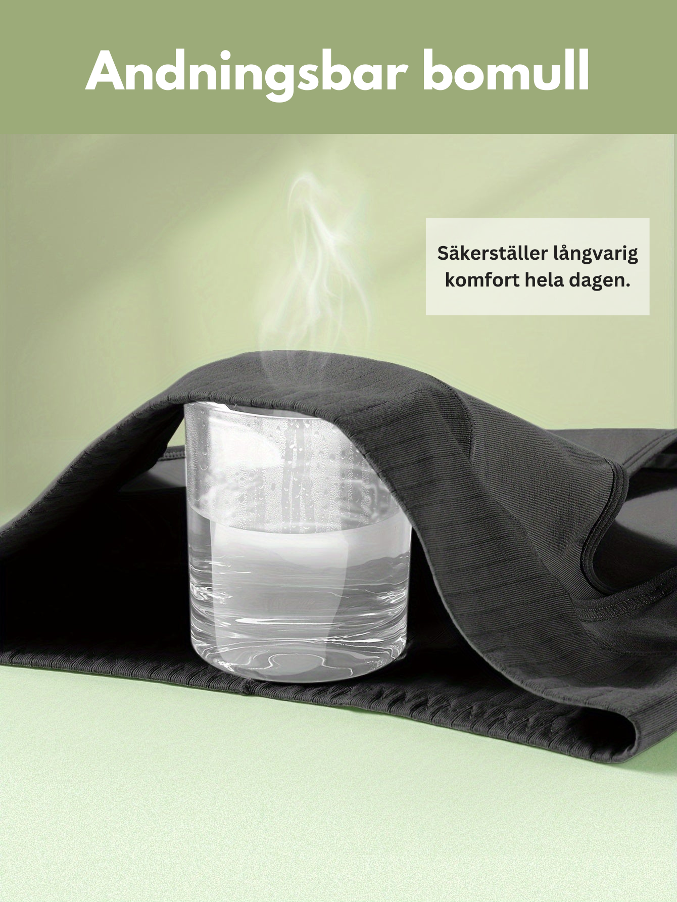 Högmidjade stretchiga underkläder för kvinnor - Mjuka bomullstrosor