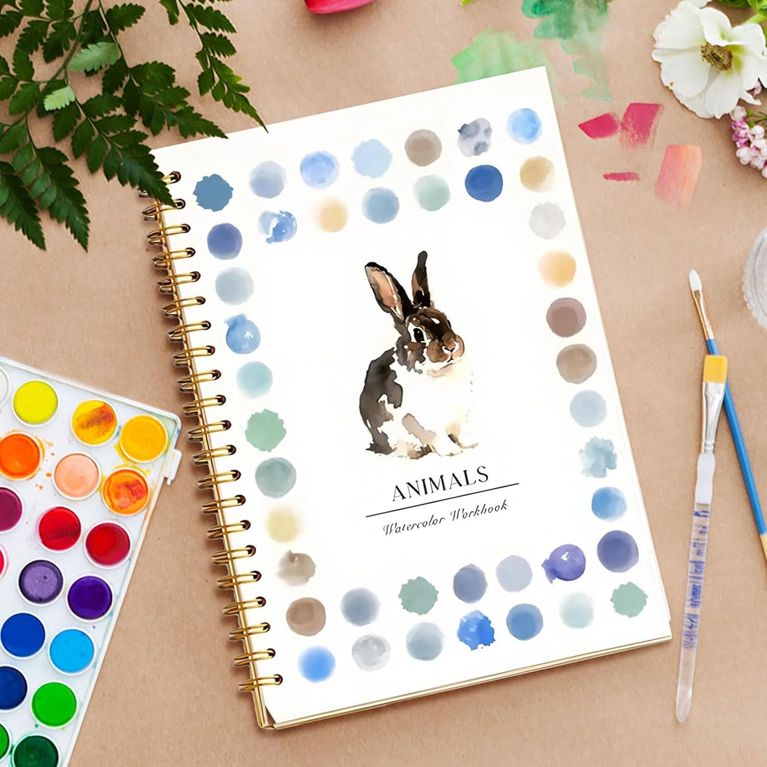 Akvarellmålarbok för avkoppling