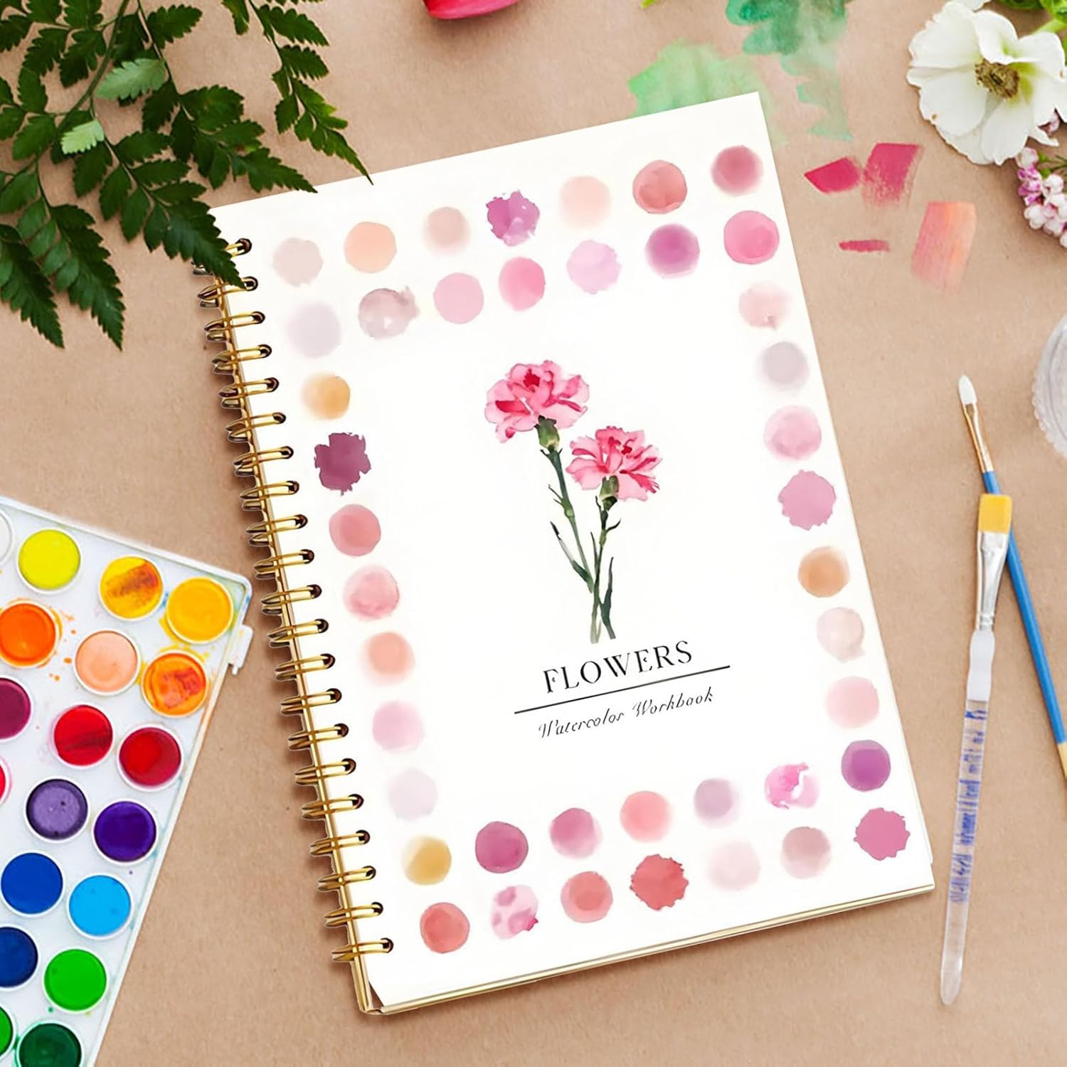 Akvarellmålarbok för avkoppling