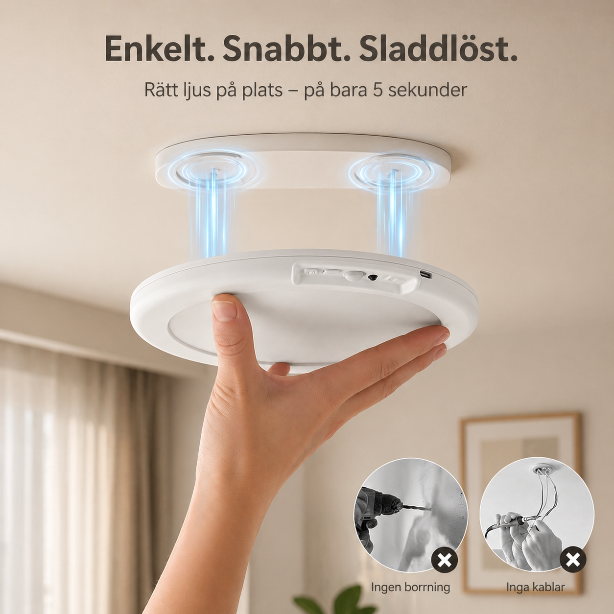 VELORA™ Sensor Taklampa (2-Pack)