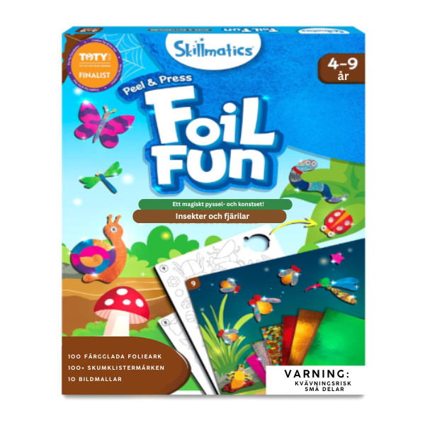 Foil Fun™ – Julpyssel utan kladd! 2-pack glittriga konst- & pysselkit för barn