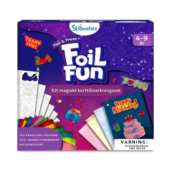 Foil Fun™ – Julpyssel utan kladd! 2-pack glittriga konst- & pysselkit för barn