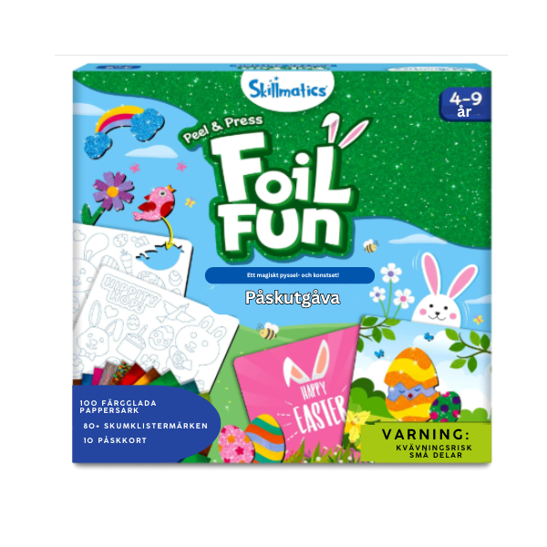 Foil Fun™ – Julpyssel utan kladd! 2-pack glittriga konst- & pysselkit för barn