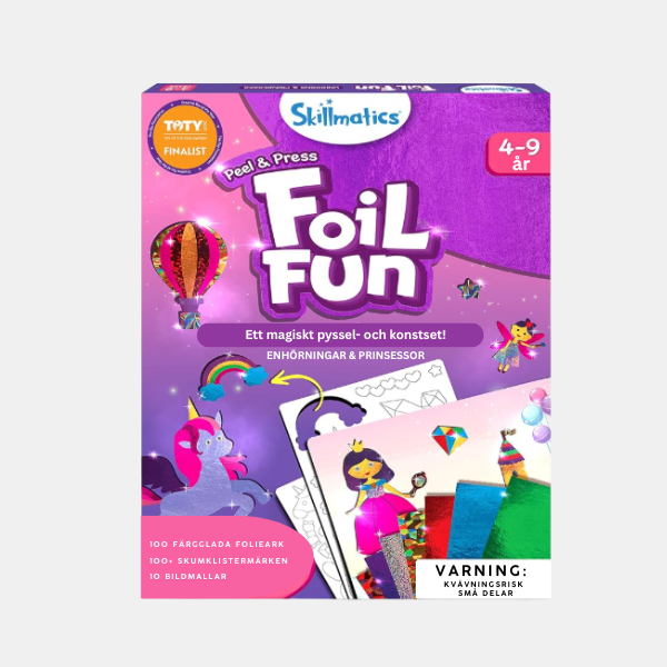 Foil Fun™ – Julpyssel utan kladd! 2-pack glittriga konst- & pysselkit för barn