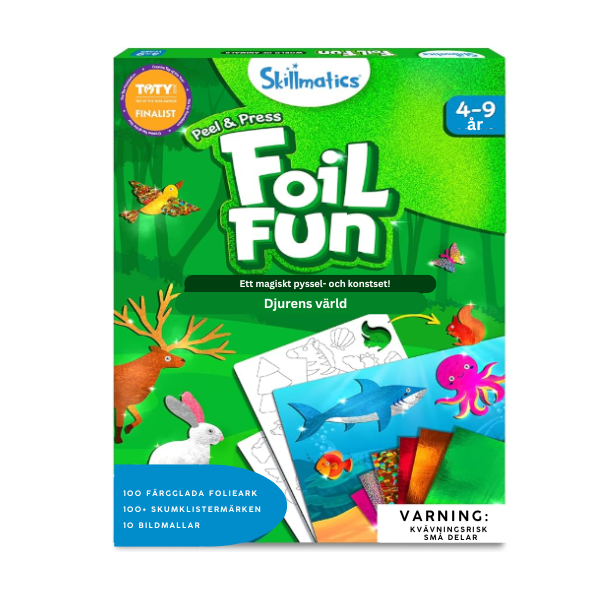 Foil Fun™ – Julpyssel utan kladd! 2-pack glittriga konst- & pysselkit för barn