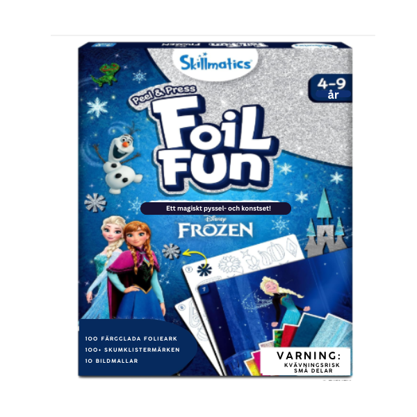 Foil Fun™ – Julpyssel utan kladd! 2-pack glittriga konst- & pysselkit för barn