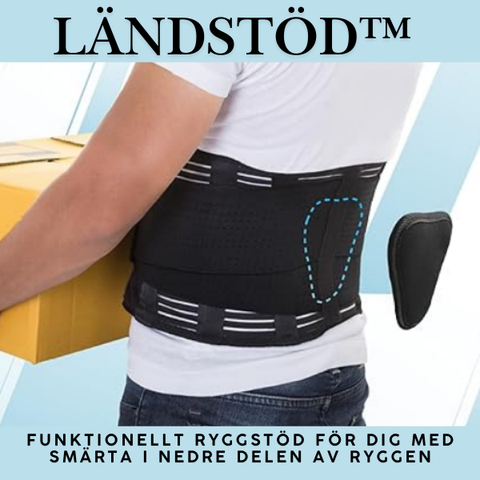 Ryggstöd med ländryggskudde – lindrar ryggsmärta snabbt