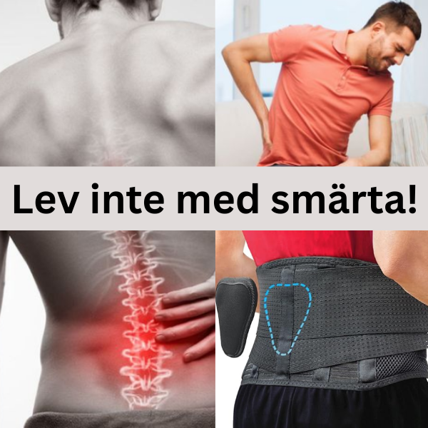 Ryggstöd med ländryggskudde – lindrar ryggsmärta snabbt