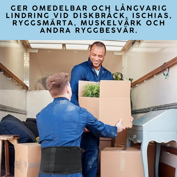 Ryggstöd med ländryggskudde – lindrar ryggsmärta snabbt