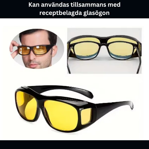 Nattvision Glasögon för Säkert Nattkörning & Utomhussporter