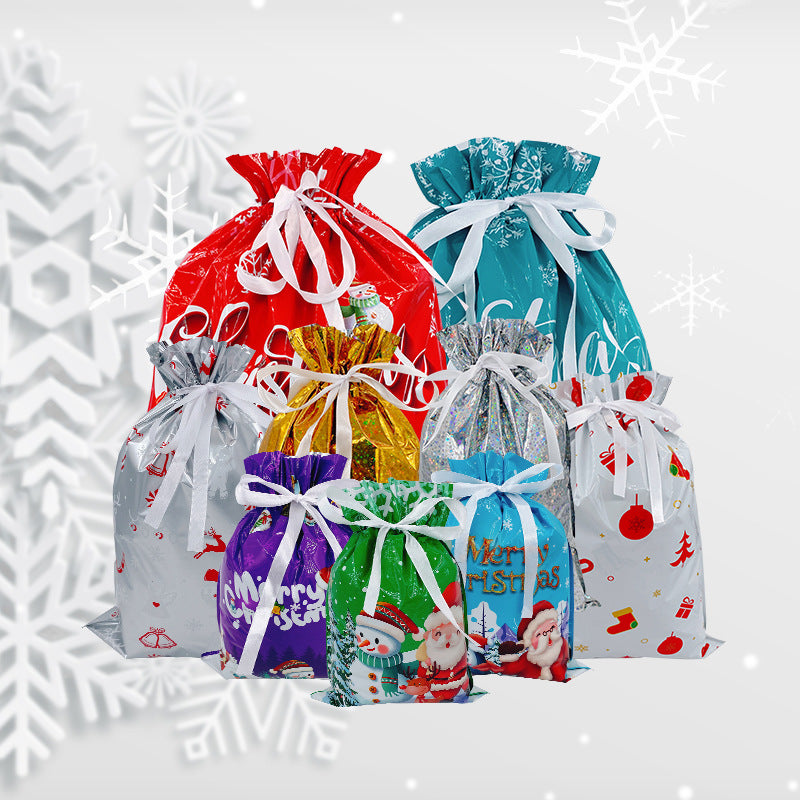 Julklappspåsar i Mixade Storlekar – 30/50-pack + Namnlapp till varje present