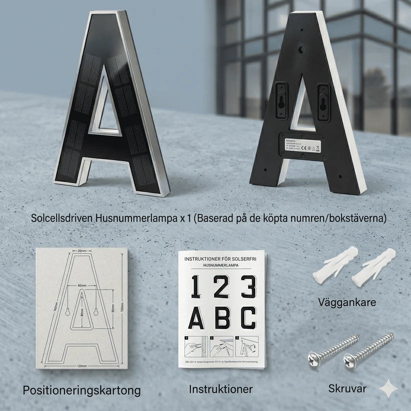 Entrux™ – Solcellsdriven belysning med sensor & enkel montering