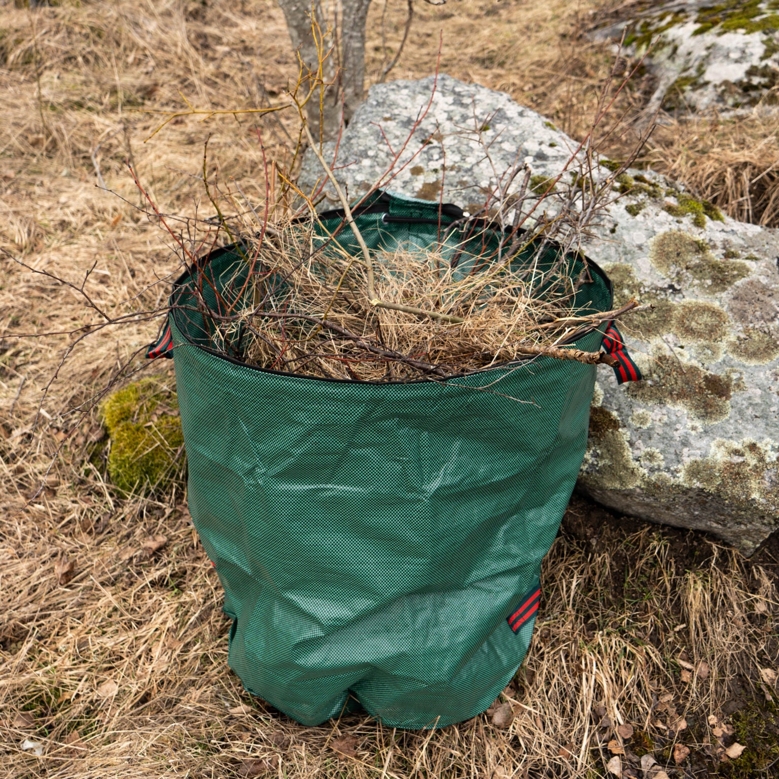 ScandiBag™ – 2 St Extra Stor Trädgårdssäck med lock (270L)