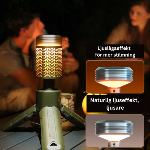 Allround utomhuslampa: Campinglykta, ficklampa & stämningsljus