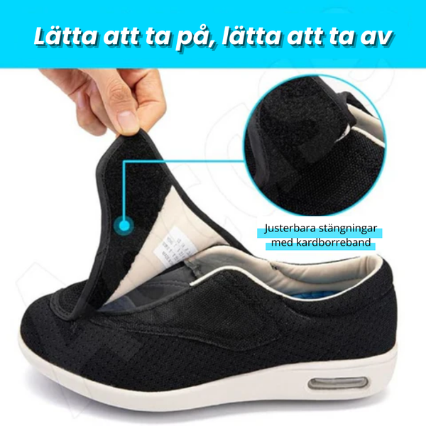 DiabetesSkor™ – För svullna och smärtsamma fötter utan tryck
