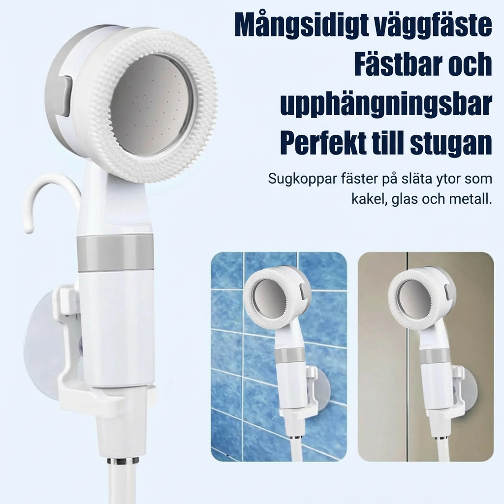 Mobilt Vattensystem: Kit med Slang & Munstycken för Trädgård, Dusch & Terrass