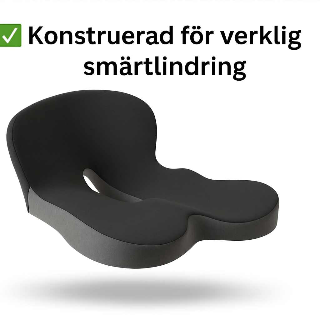 Avlastande™ Sittkudde – Lindrar smärta i ländrygg, höft & svanskota