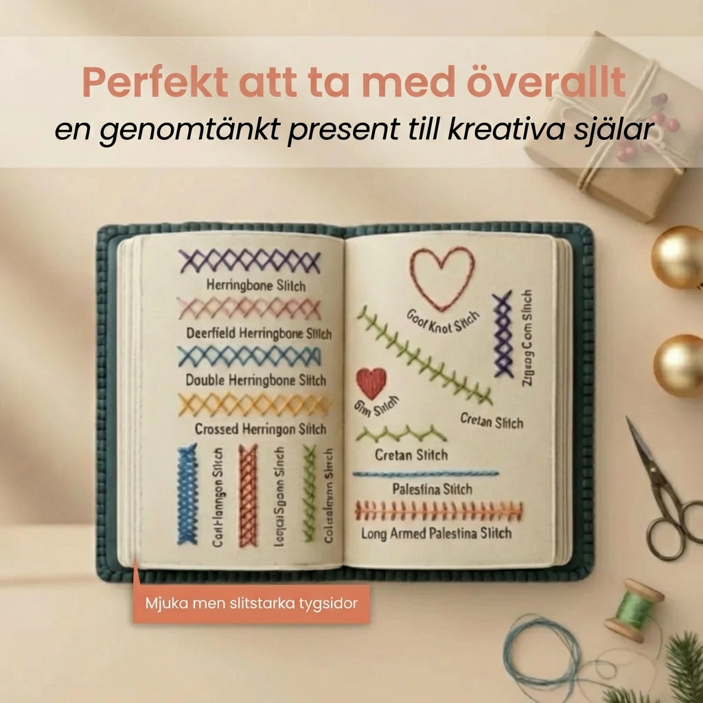 StygnBiblioteket™ Lär dig brodera steg för steg – komplett kit ingår