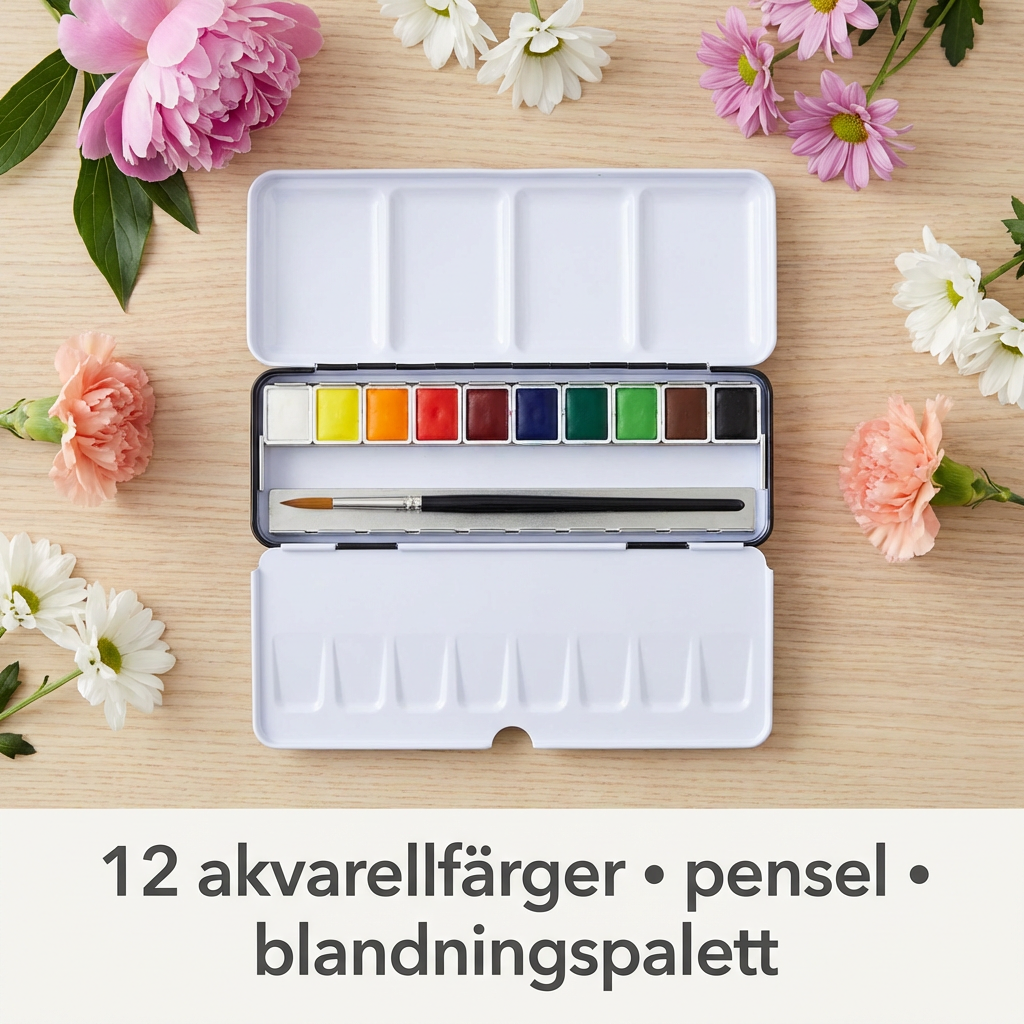 Akvarellmålarbok för avkoppling