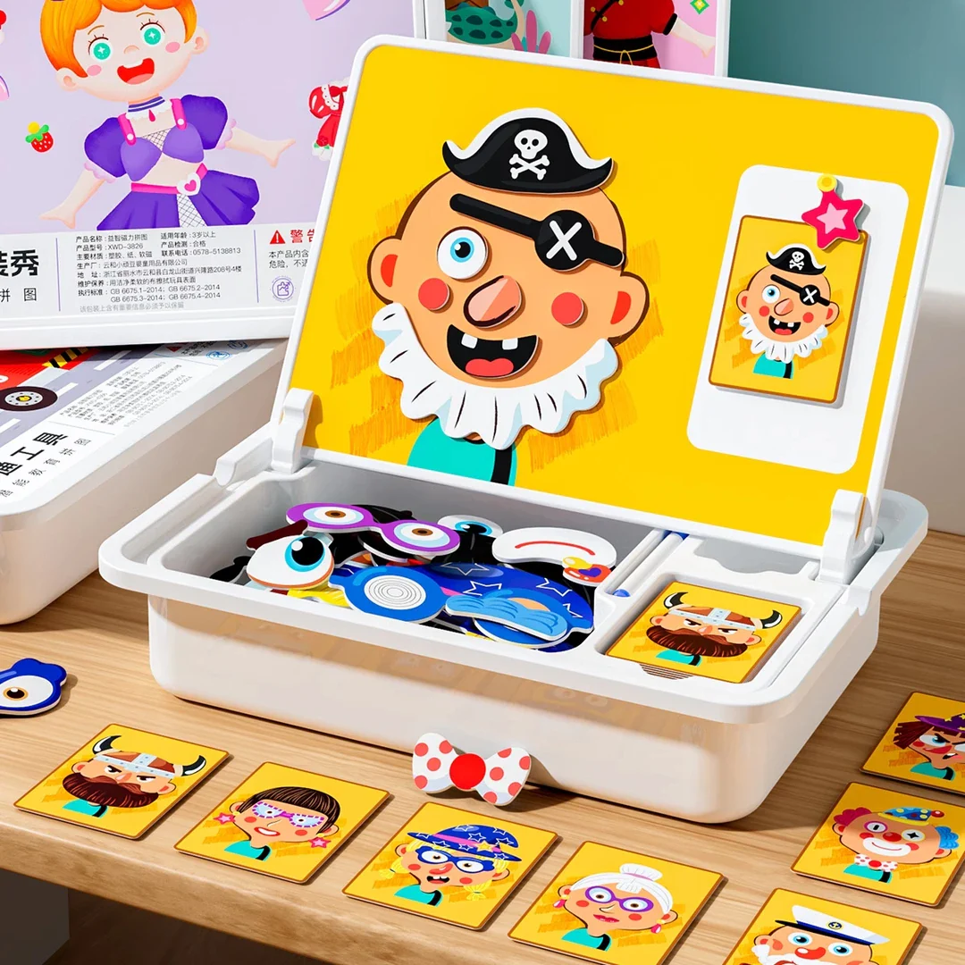 FantasiBox – Magnetiskt Pussel & Ritbräda