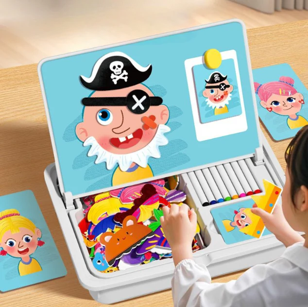 FantasiBox – Magnetiskt Pussel & Ritbräda