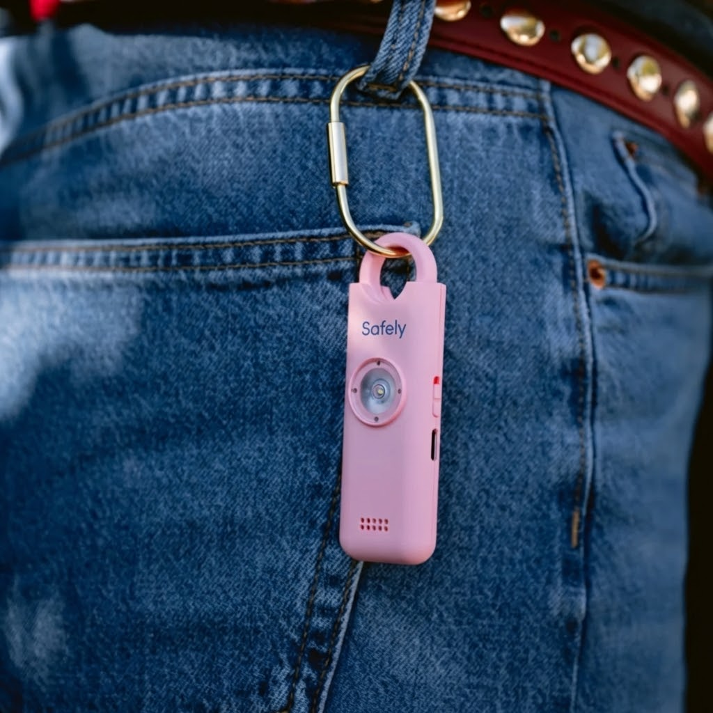 Safely Personlarm – Högt larm + blinkande stroboblixt