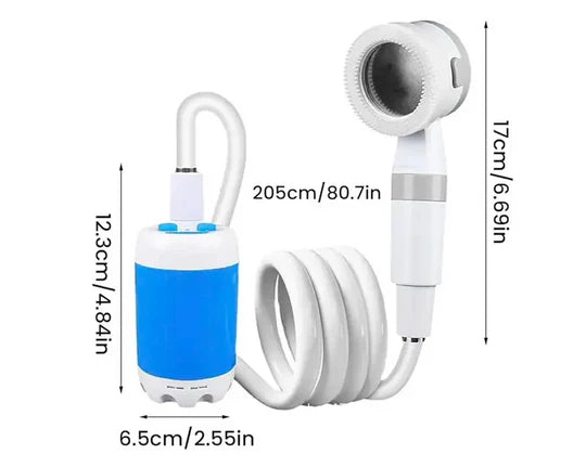 Mobilt Vattensystem: Kit med Slang & Munstycken för Trädgård, Dusch & Terrass