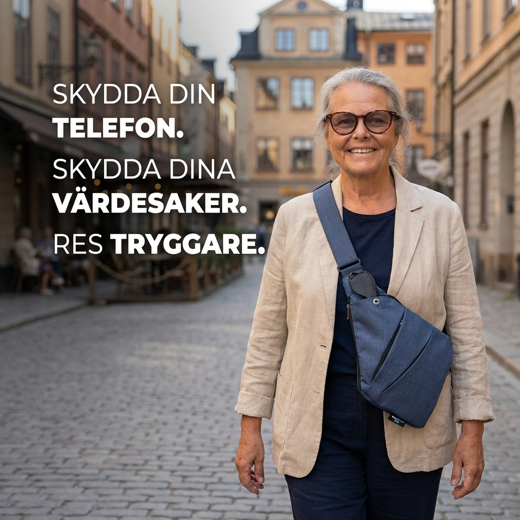 Stöldsäker Crossbody-väska